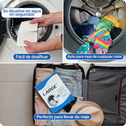 Eco-Tiras de Detergente 32 lavados Large