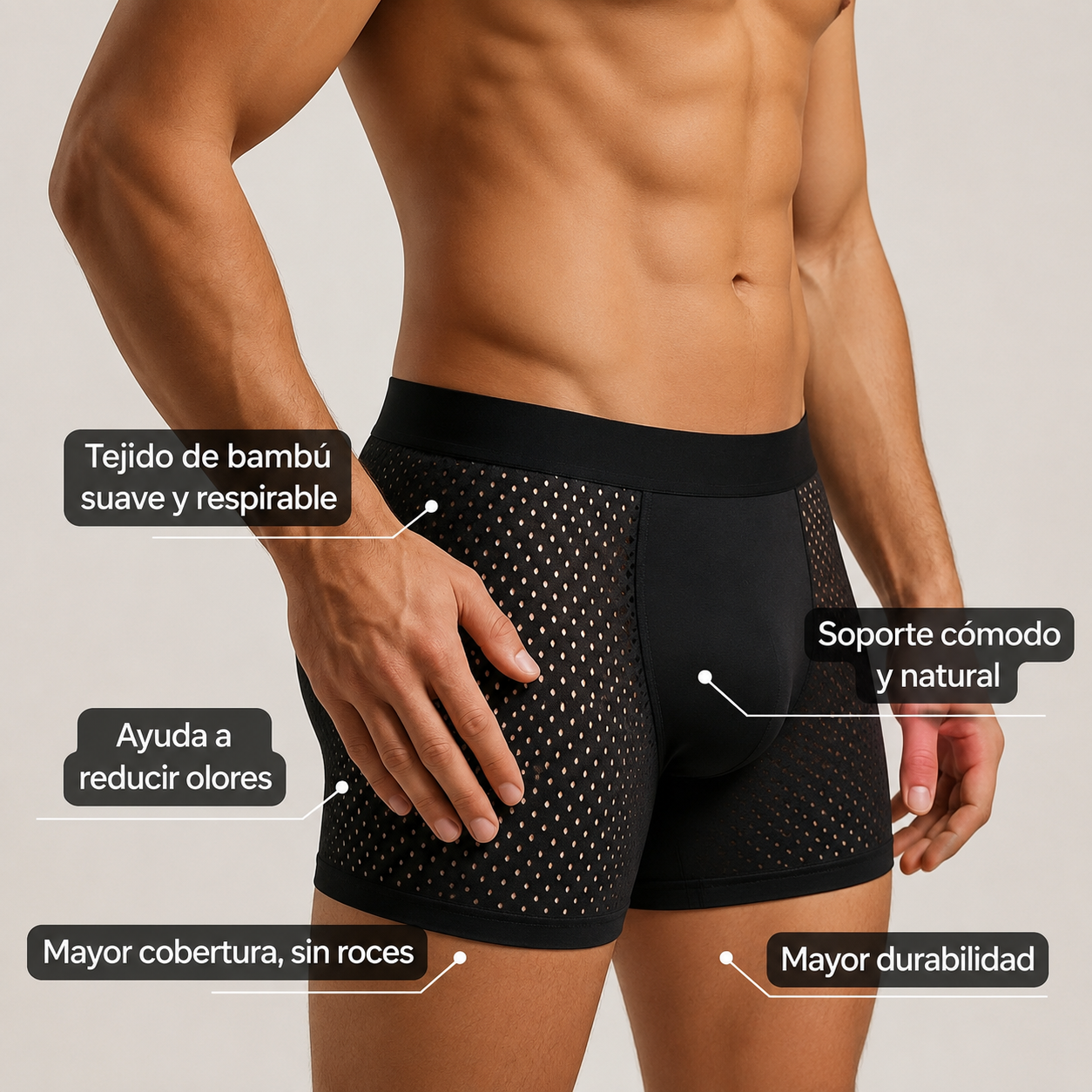 Boxers Large Ultralivianos — Pack de 4